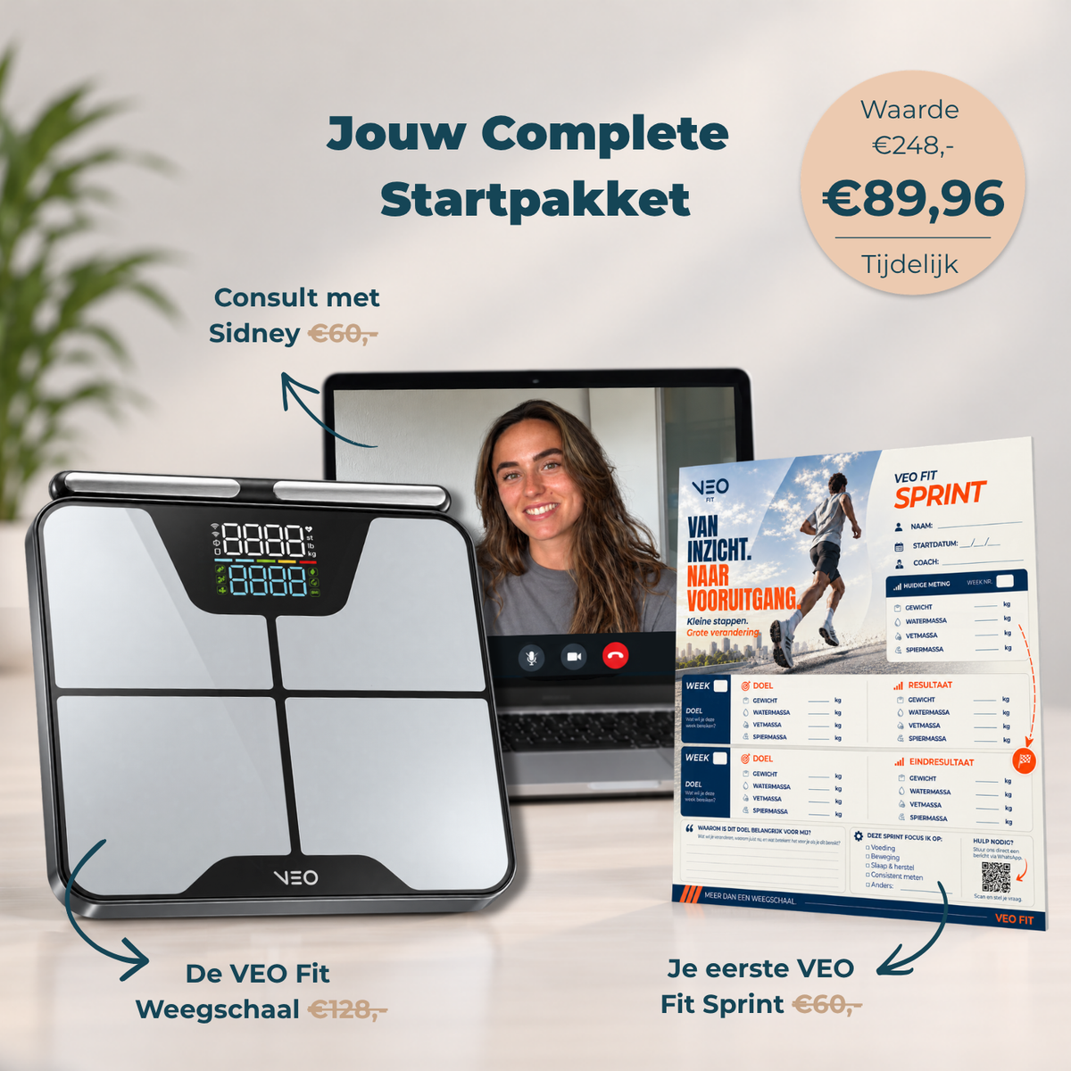 VEO Fit scale with app